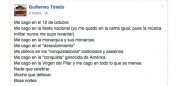 Willie Toledo se “caga” en el 12 de Octubre y en la Virgen del Pilar