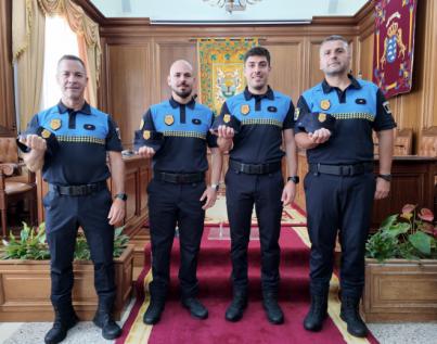 Valverde da la bienvenida a cuatro nuevos policías locales
