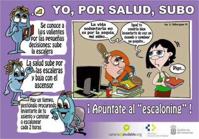 El SCS promueve el uso de las escaleras como hábito saludable