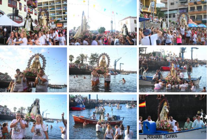 ‘Virgen Chiquita’ y ‘San Telmo Chiquito' en Puerto de la Cruz