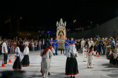 Villa de Mazo recibe la histórica visita de la Virgen de Las Nieves