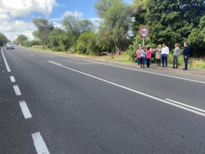 Compromiso del Cabildo para mejorar la seguridad de los usuarios del transporte público de Porlier, en Bajamar, La Laguna