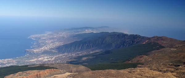 La emisión de CO2 por el volcán Dorsal Noreste de Tenerife es de 1.300 toneladas diarias