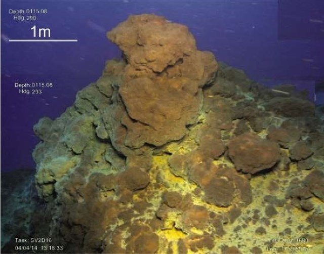 El volcán submarino de El Hierro ha crecido 286 metros