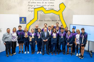 El Cabildo rinde homenaje al CN Las Palmas tras conquistar el Campeonato de España FEDDI