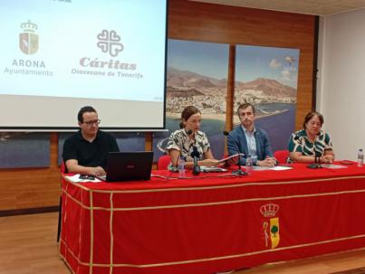 Cáritas y el Ayuntamiento de Arona visibilizan la exclusión residencial extrema