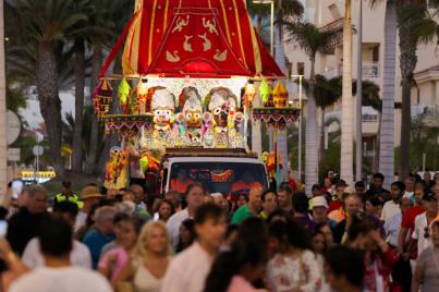 El Ratha Yatra regresa a Playa de Las Américas con una celebración de música, danza y espiritualidad